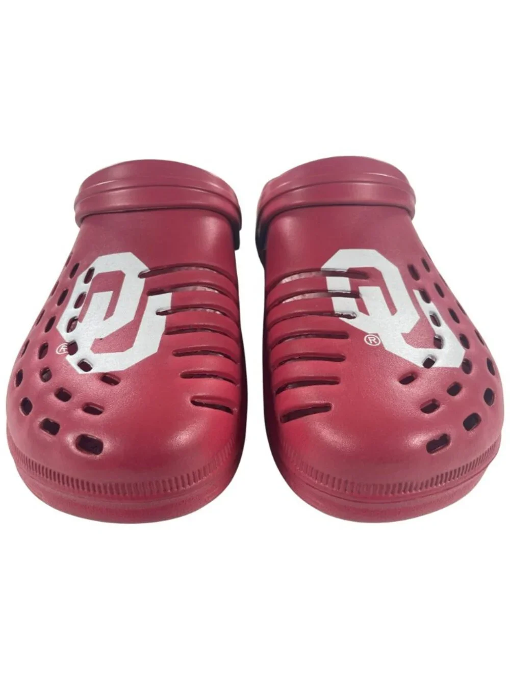 Foco Oklahomo University Red Foco OU Logo Clogs Slip-On Men's Sz XL (13-14) NEW